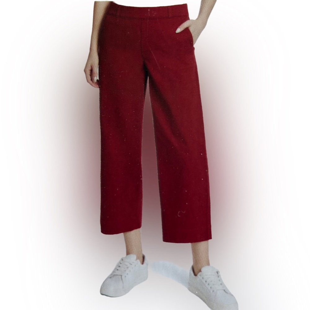 Gloria Vanderbilt Red Cropped Ankle Pants